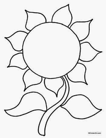 61 Sketsa Gambar Mewarnai Bunga Matahari