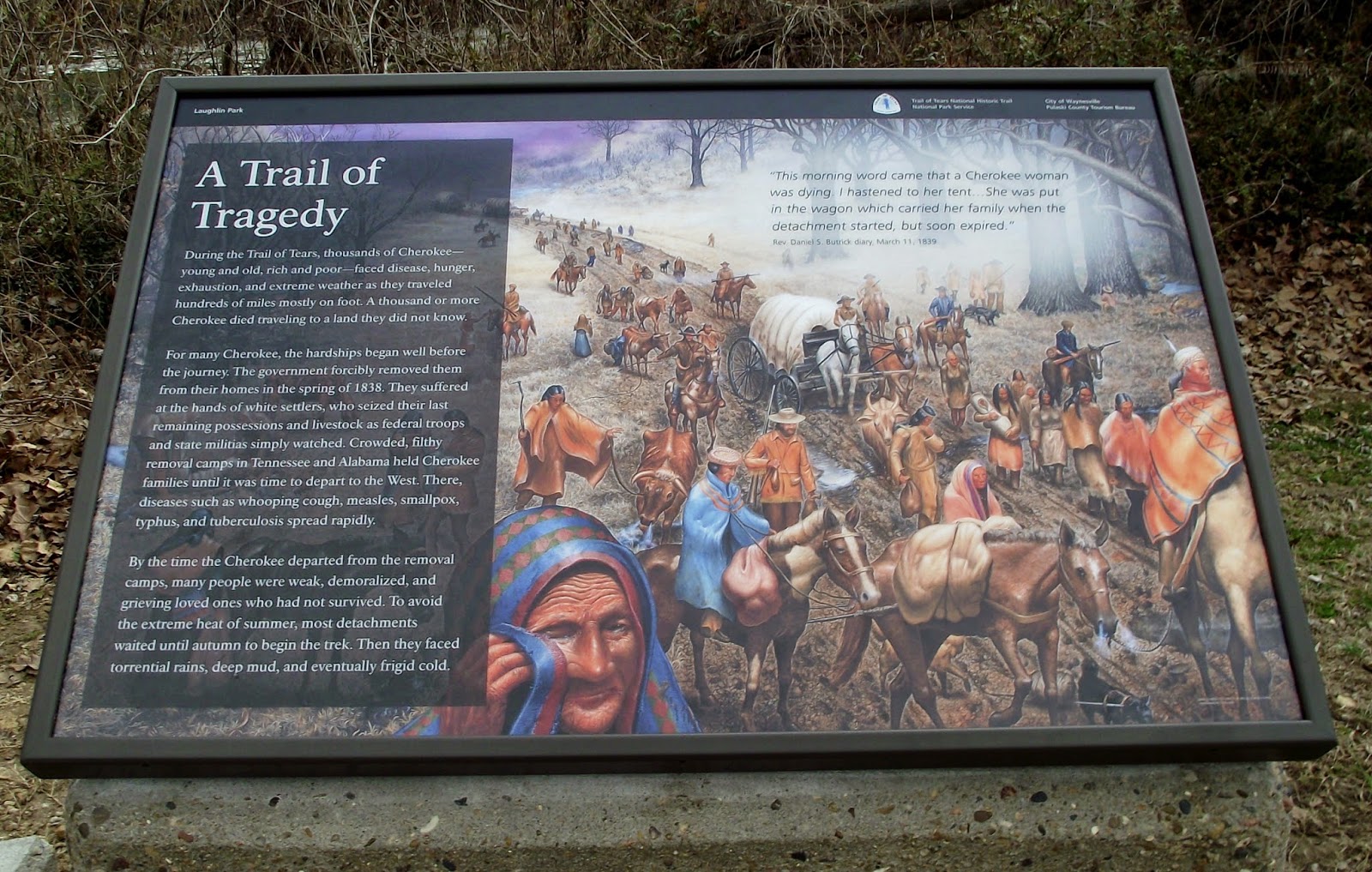 Thoughts from Polly's Granddaughter Trail of Tears Historic Site