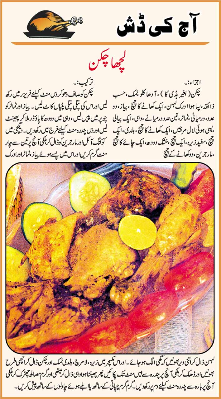 Recipe In Urdu