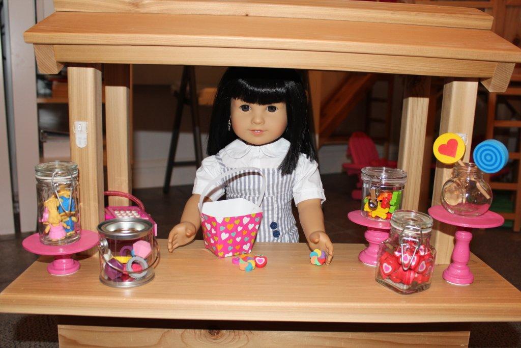 Karen Mom of Three's Craft Blog Doll Candy Shop and Candies Guest