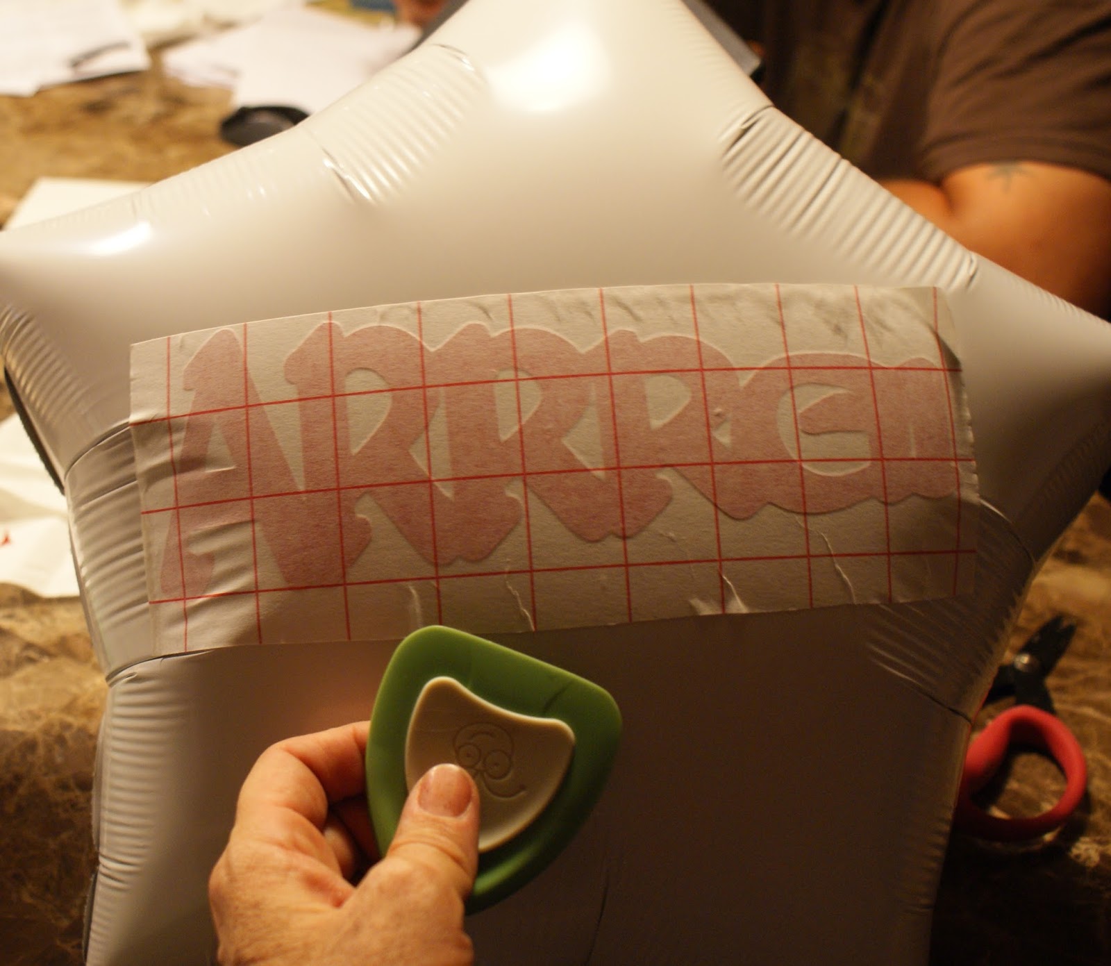 Jilliene Designing Decorating Mylar Balloons with Vinyl