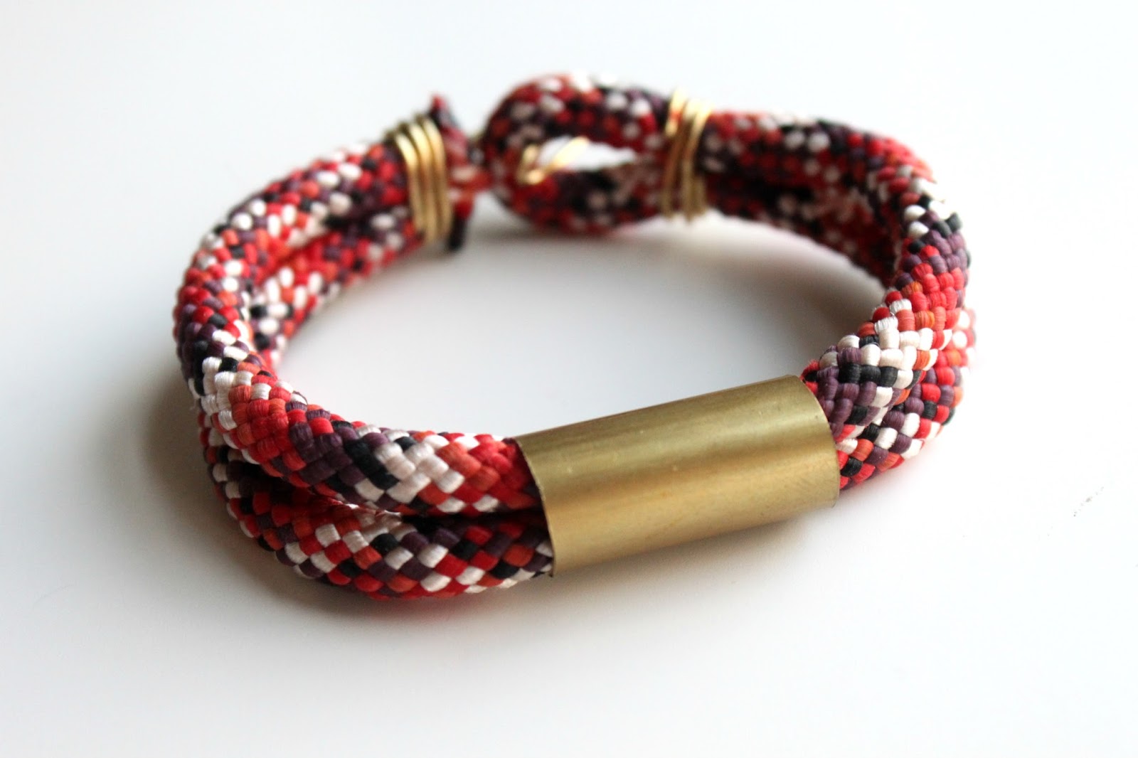 EAT+SLEEP+MAKE Brass and Rope Bracelet {Jewelry Blog Hop}