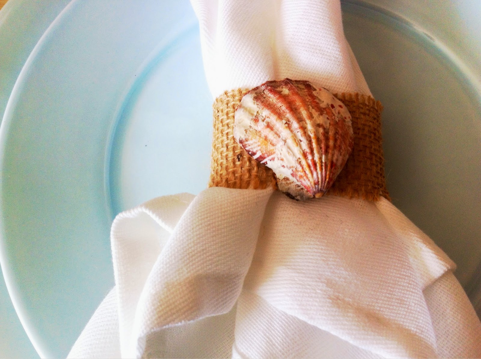 DIY Sea Shell Napkin Rings