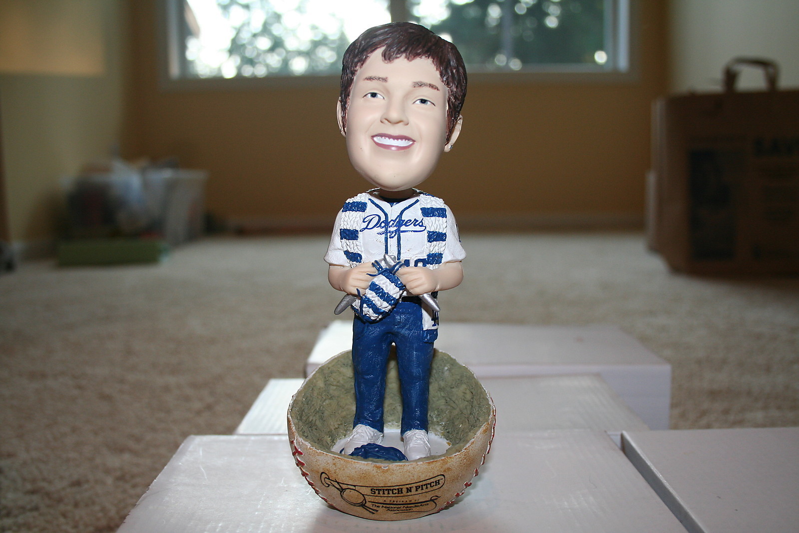 Dodgers Blue Heaven eBay A Dodgers Stitch 'N Pitch Bobblehead