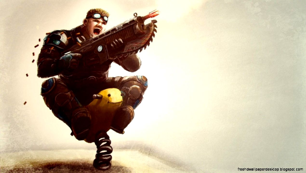 Gears Of War Soldier Gun Game Funny Creative HD desktop wallpaper Gears Of War Soldier Gun Game Funny Creative HD desktop wallpaper