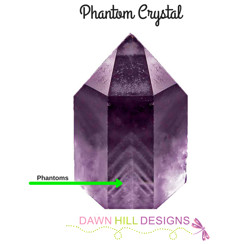 Dawn Hill Designs Crystal formations. What is a Phantom Crystal?