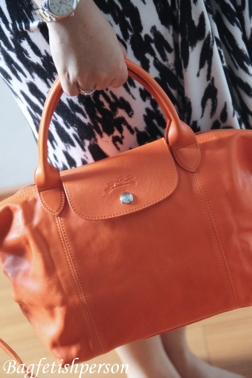 Passerby Wearing Longchamp Orange Net Bag Editorial Stock Photo - Stock  Image