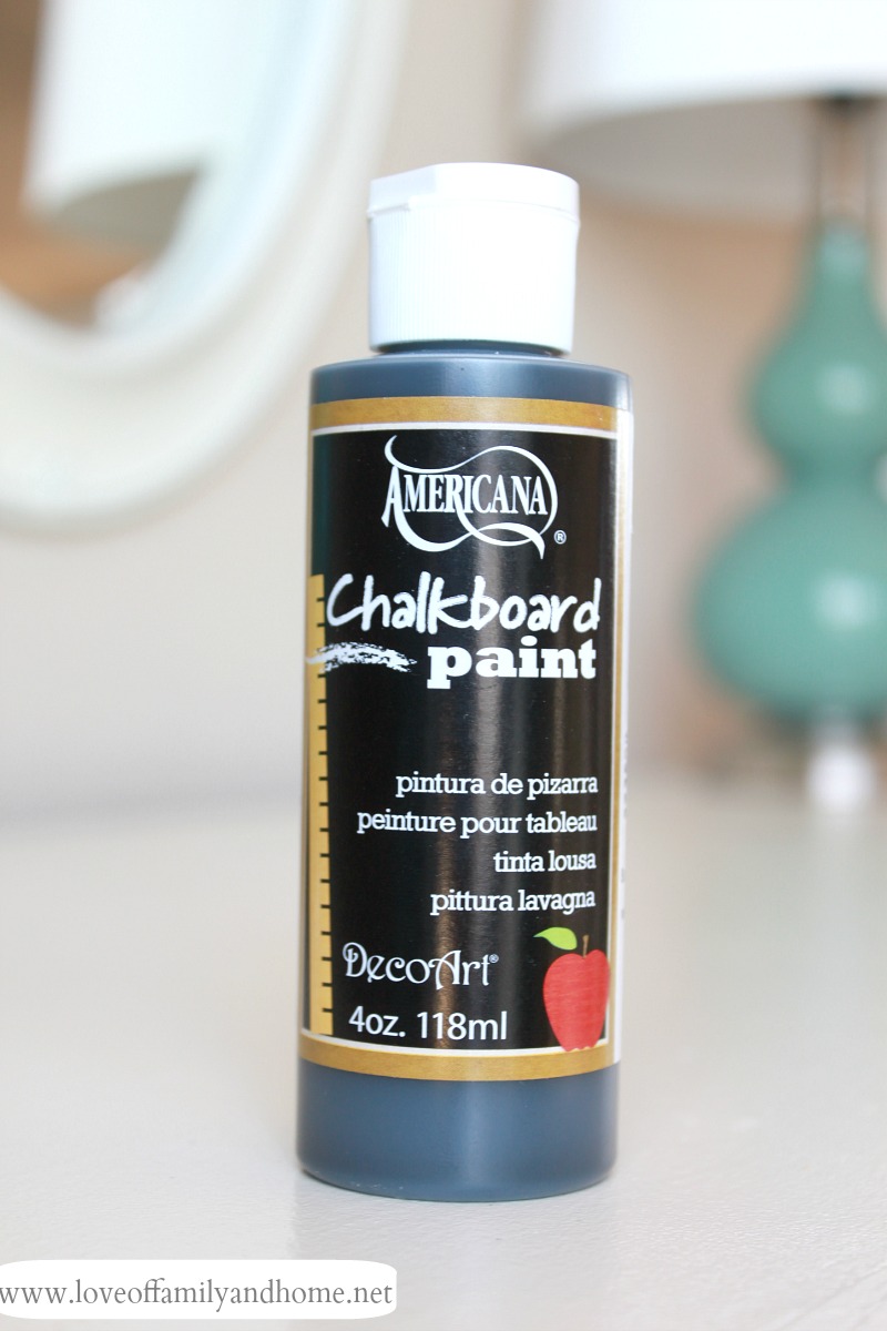 Dollar Store Tray Chalkboard (Dollar Store Decorating) Love of Family