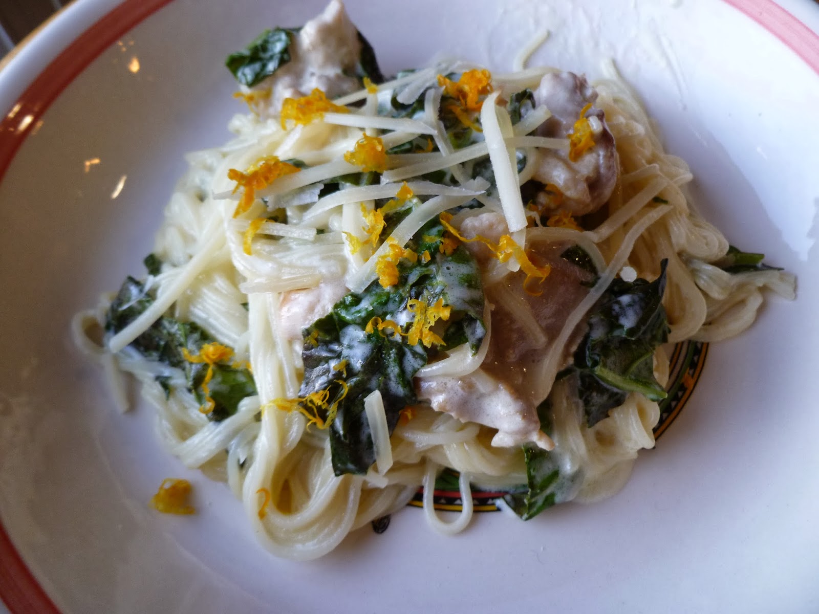 The Pastry Chef's Baking Lemon Chicken Pasta with Basil