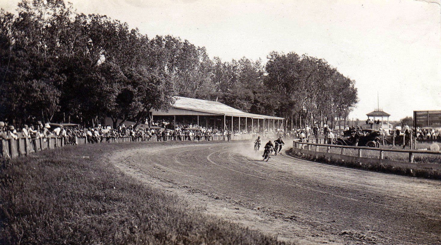 Fast is fast... Iowa dirt track race.