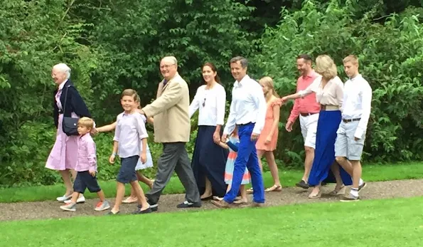 Prince Vincent of Denmark, Princess Josephine of Denmark, Crown Princess Mary of Denmark and Crown Prince Frederik of Denmark