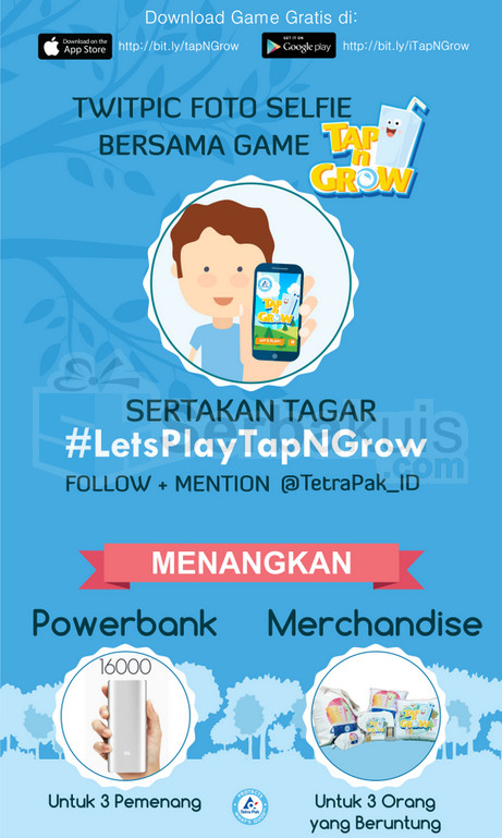 Kontes Foto Tap n Grow Berhadiah 3 Powerbank Xiaomi 16000 mAH Kontes Foto Tap n Grow Berhadiah 3 Powerbank Xiaomi 16000 mAH