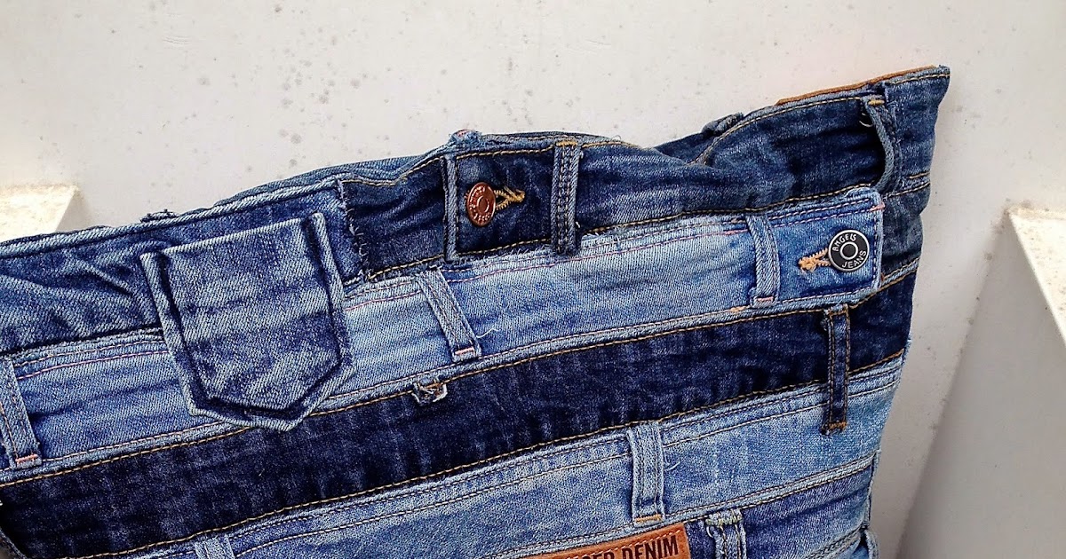 Haikey Kussen van oude Jeans
