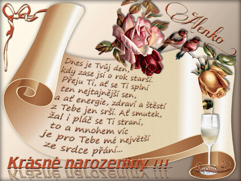 prani k narozeninam text