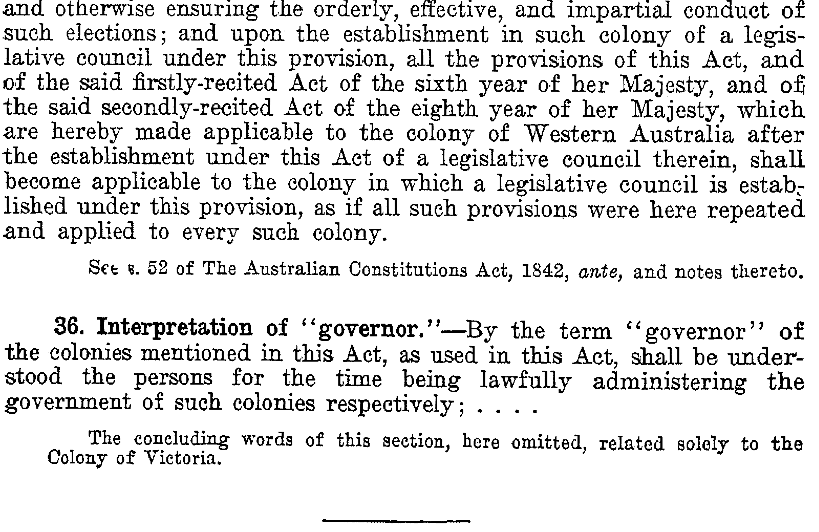 MIKIPEDIA LAW BLOG THE AUSTRALIAN CONSTITUTIONS ACT, 1850