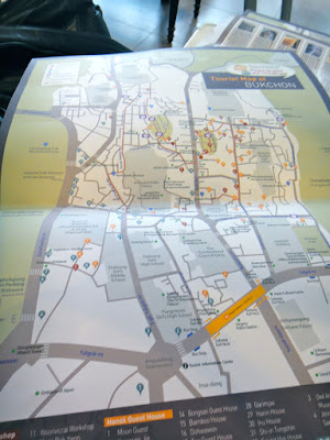 Map of Samcheong-dong area in Seoul