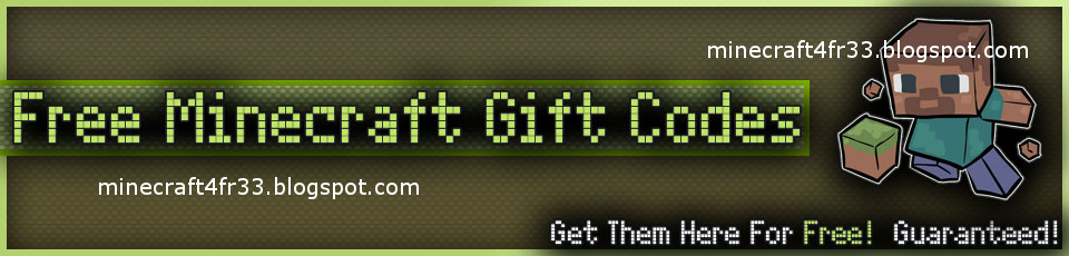 Minecraft gift code generator free premium 2015