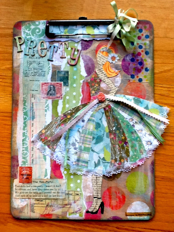 altered book studio..... Paper Doll Collage