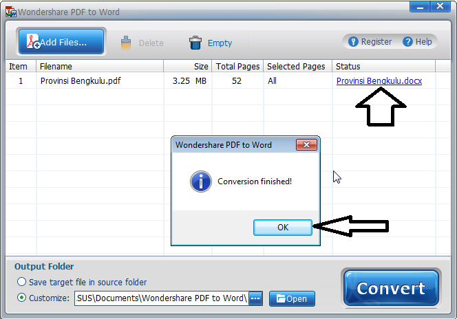 word wondershare pdf to word converter
