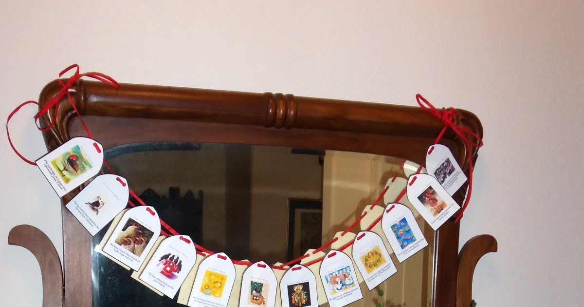 The meaning of the 12 Days of Christmas printable garland