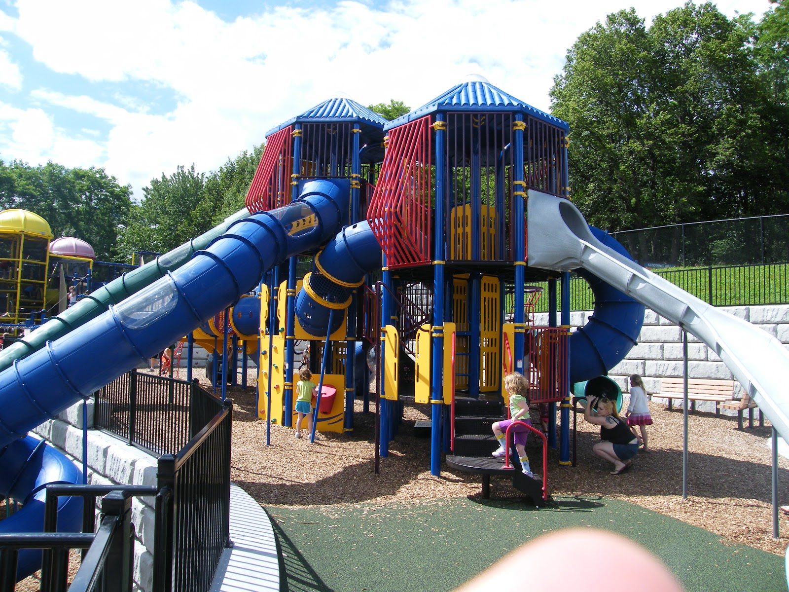 Hyland Play Area Summertime Together at "Chutes & Ladders Park"