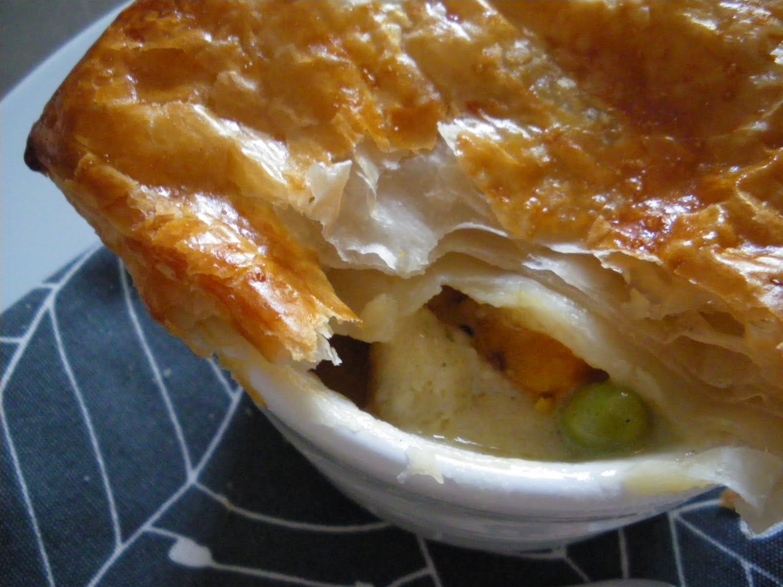 The Scarf and Stripe vegetable pot pies with puff pastry
