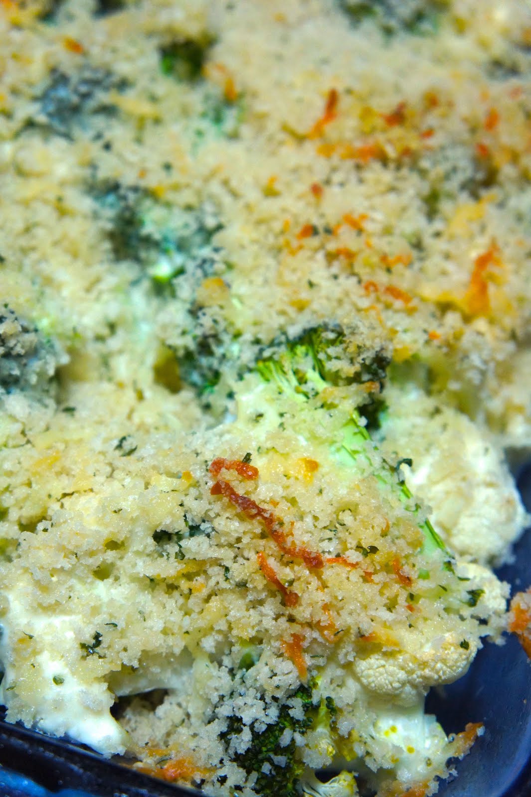 Savory Sweet and Satisfying Cheesy Broccoli Cauliflower Bake