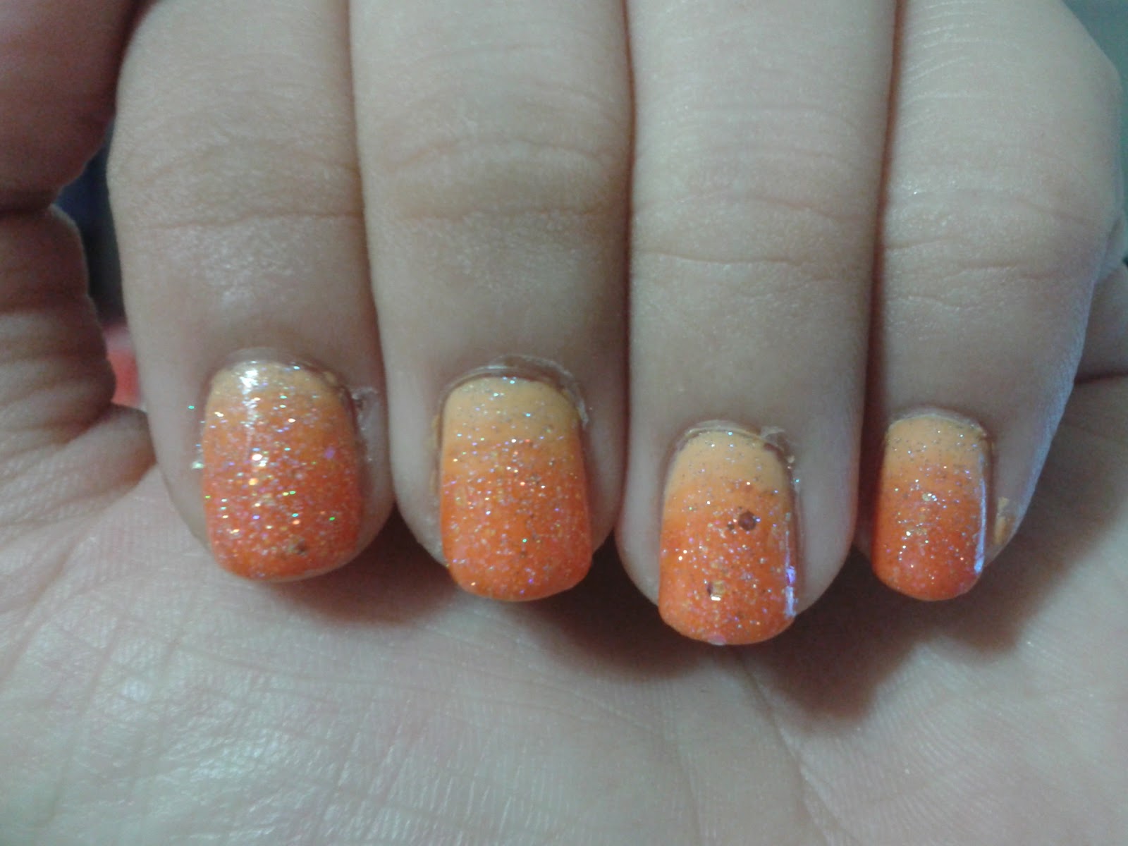Gradient Orange Nail Design - wide 2