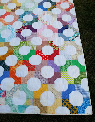 Scrappy Bow Tie Quilt Scrappy Bow Tie Quilt in Rainbow of Colors
