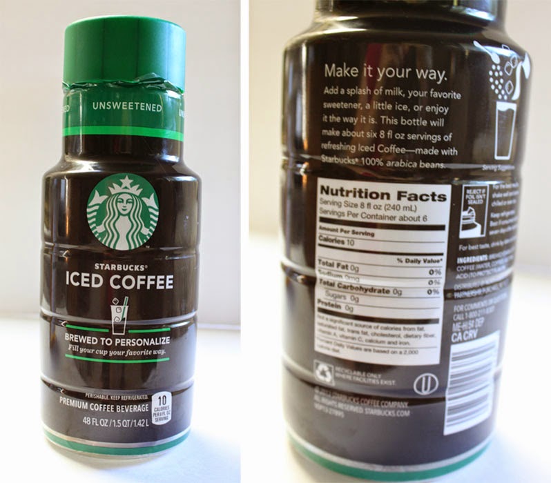 calories in starbucks unsweetened iced coffee