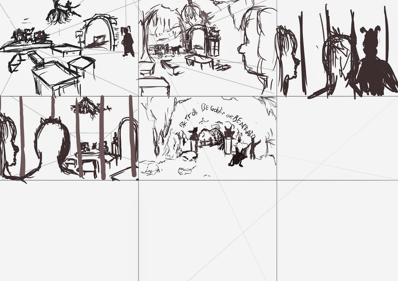 game art and design course Concept Art Trollbella's final piece