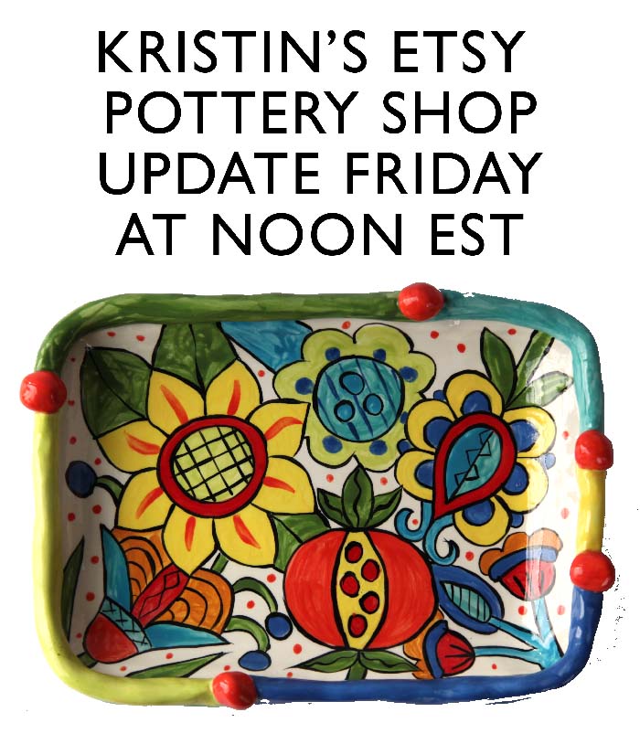 Getting Stitched on the Farm Pottery, Lampshades + Paintings Etsy Shop