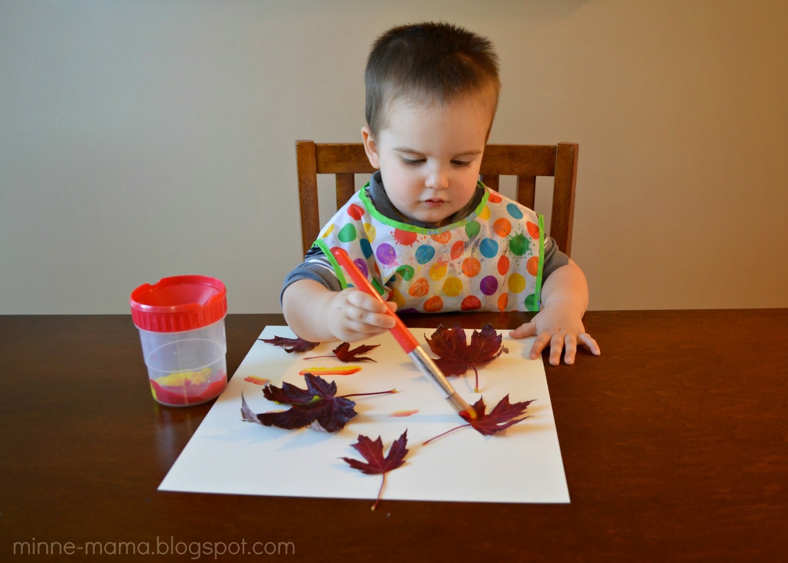 MinneMama Fall Leaf Painting