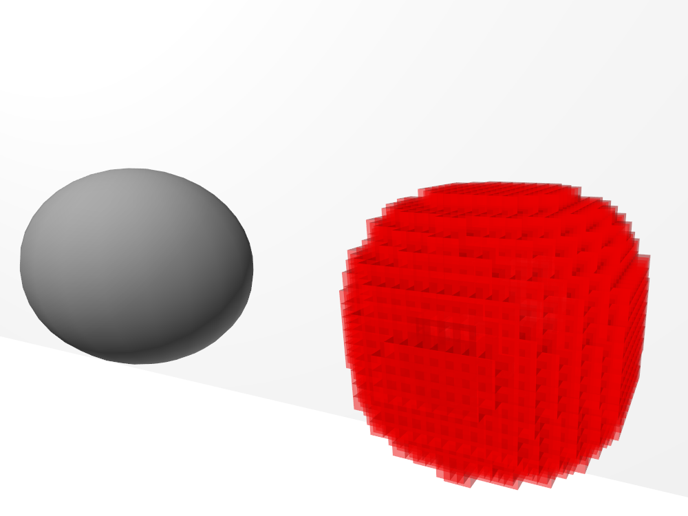 voxelized sphere