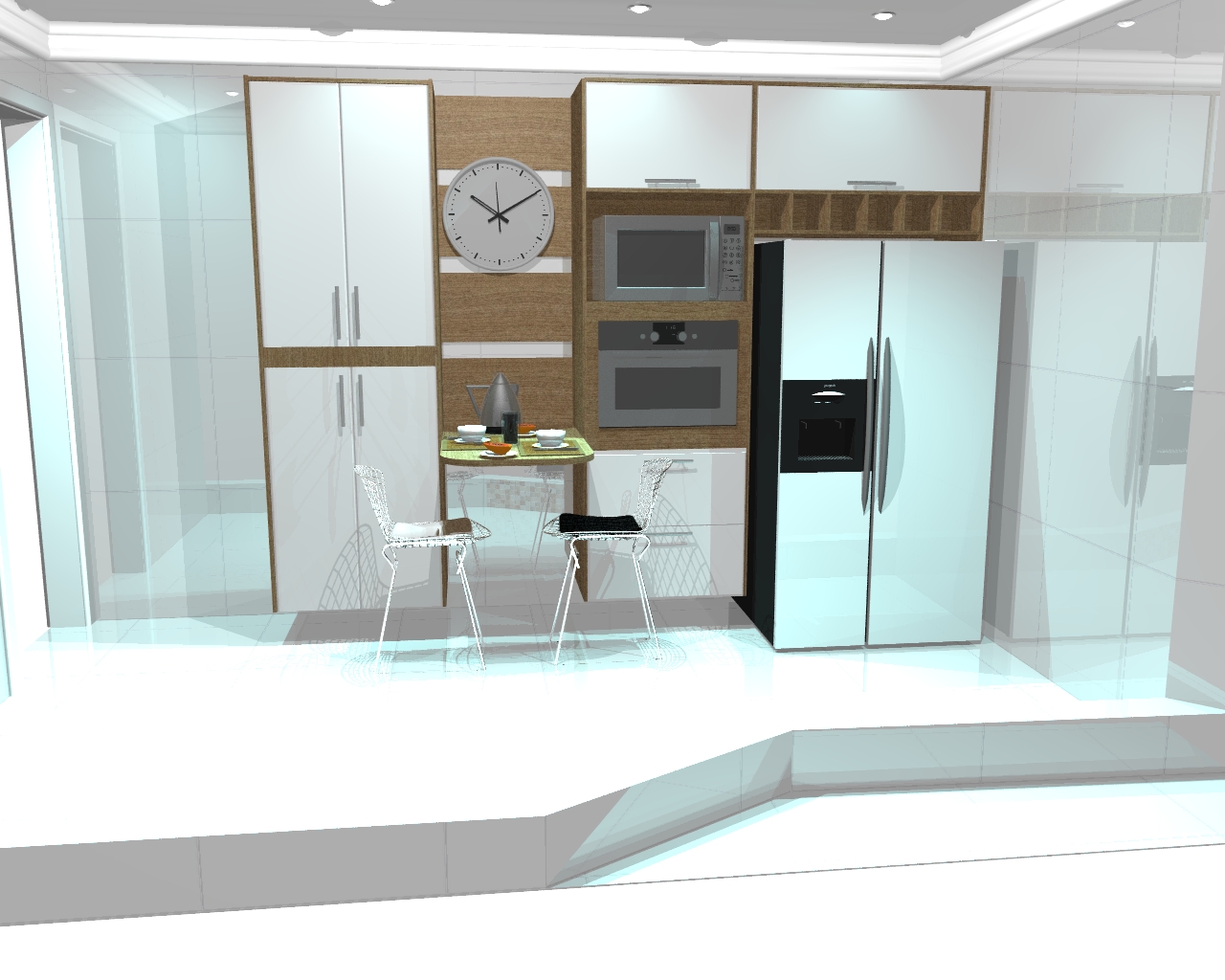 #5D4C35 Misturando moderno com conservador torre paneleiro e bancada para 1280x1024 px Projetos Cozinha Italinea #35 imagens