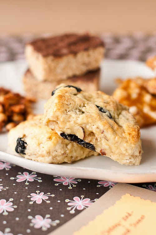 Notes from My Food Diary Dried CherryAlmond SconesBake sale 3