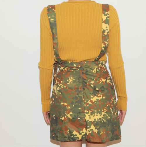 [Stylenanda] Military Suspender Skirt KSTYLICK Latest Korean