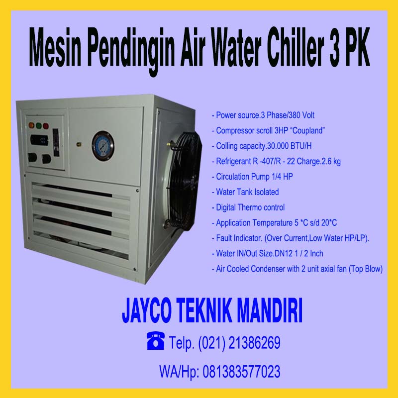 Jual water chiller 3pk portable