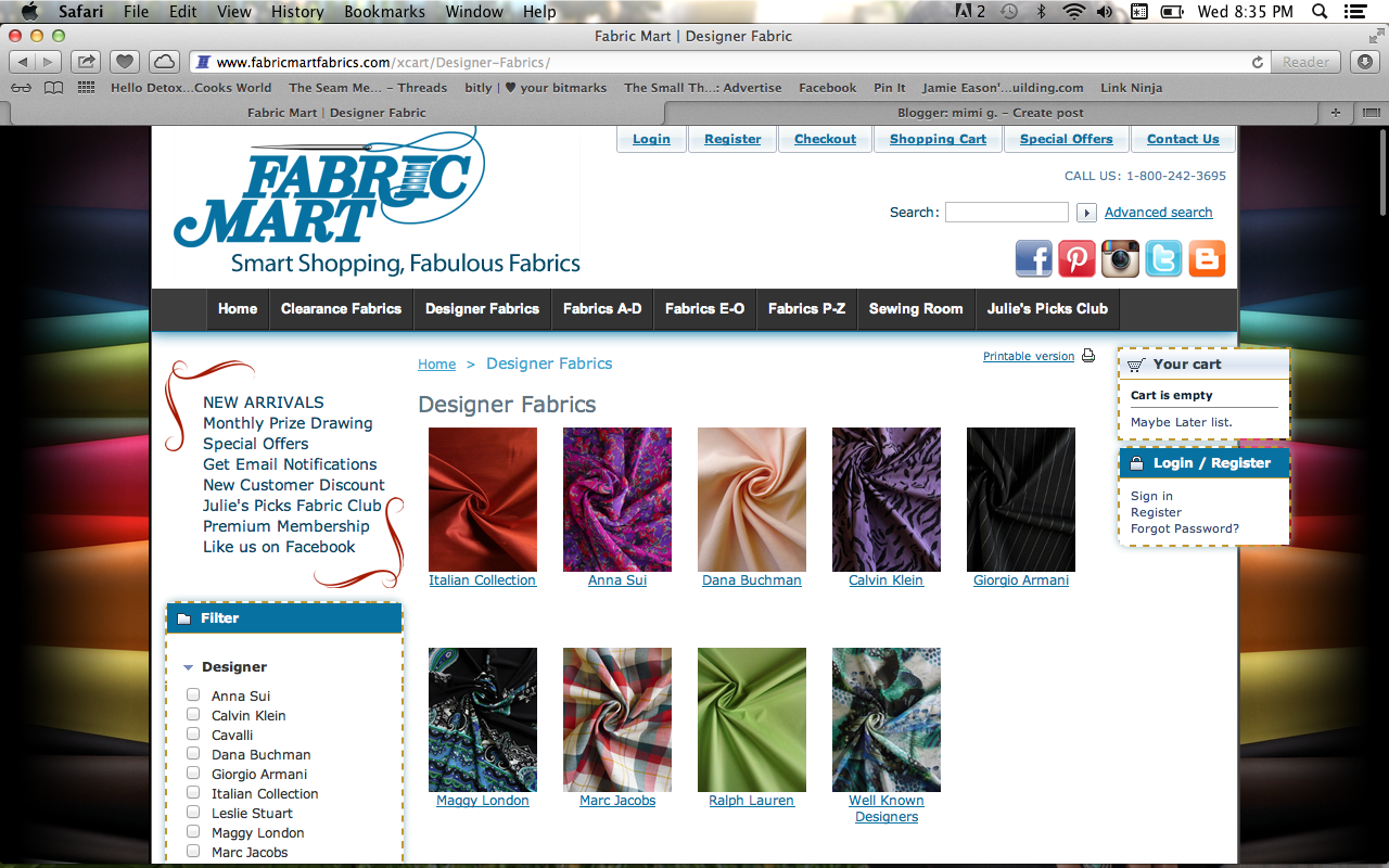 Mimi G's Top 5 Online Fabric Shops! Fashion, Lifestyle, and DIY