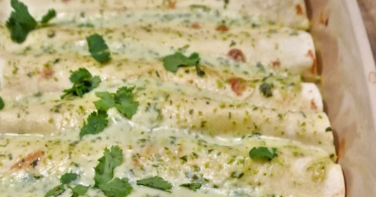 The Barbee Housewife Roasted Shrimp Enchiladas with JalapeñoCream Sauce