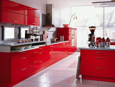 Muebles y Decoración de Interiores - DEMODI : Cocinas de Color Rojo