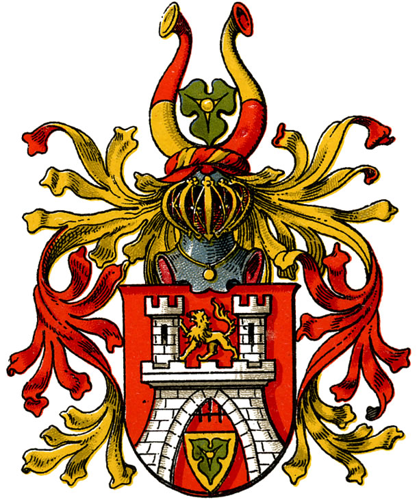 vintage feed sacks Coat of Arms Featuring a Dog