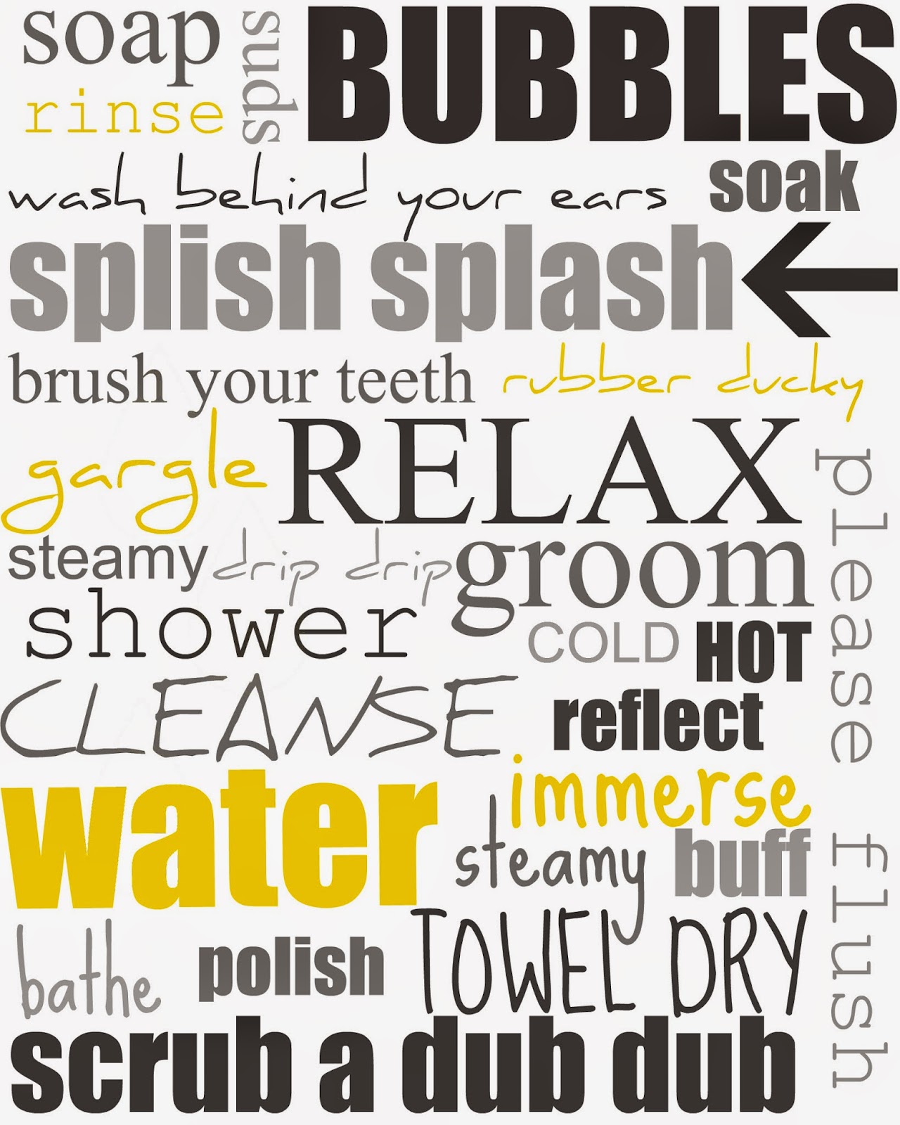 Epic image with printable bathroom quotes Challenger image with regard to printable bathroom quotes