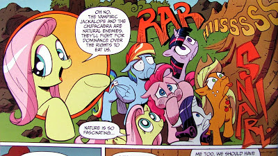 Fluttershy gives the rest of the Mane Six a nature lesson