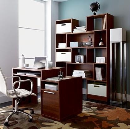 decora y disena: Diseño de Escritorio con Ahorro de Espacio