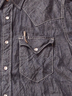 engineered garments western shirt blue chambray indigo denim shirting