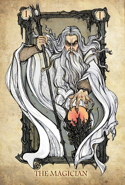 Lord Of The Ring Character as Tarot Card