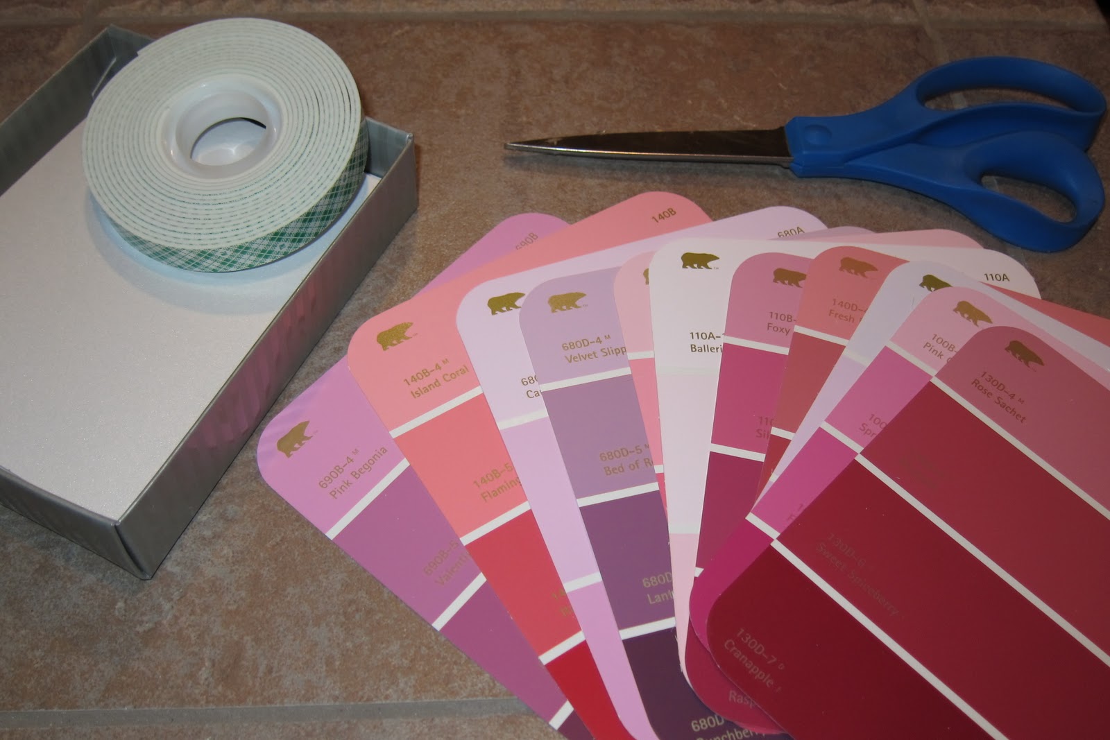 Inspired Whims Paint Swatch Valentine's Day Cards