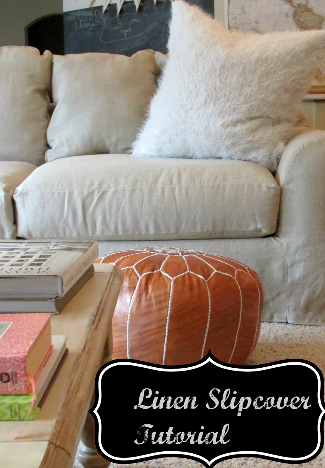 SimplyLinen Linen Slipcovered CouchTutorial