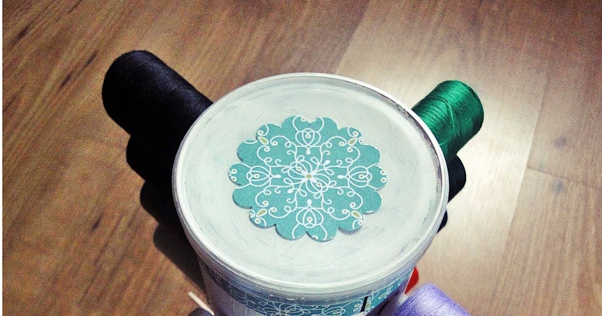 mama nina: [Upcycling] - DIY Garnaufbewahrung für den Nähtisch